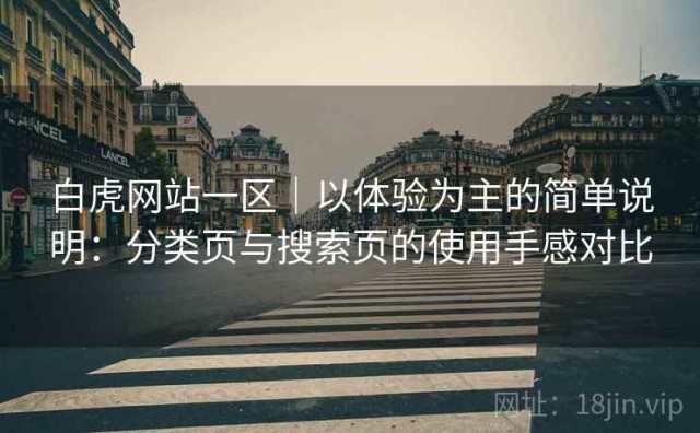 白虎网站一区｜以体验为主的简单说明：分类页与搜索页的使用手感对比