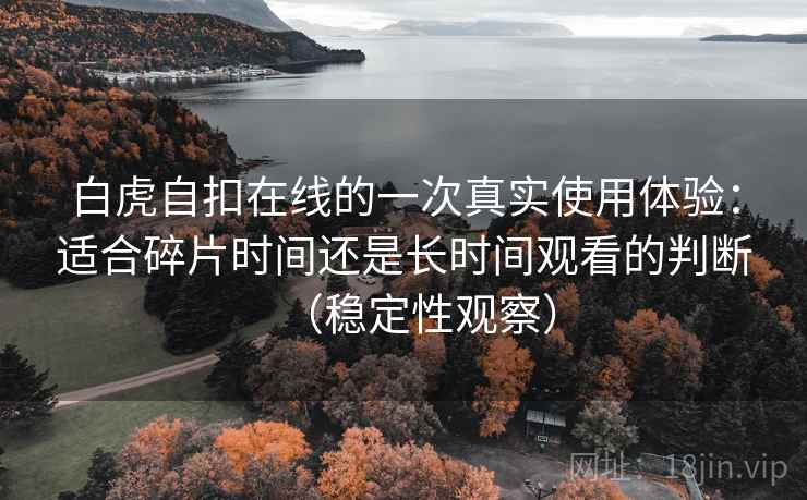白虎自扣在线的一次真实使用体验：适合碎片时间还是长时间观看的判断（稳定性观察）