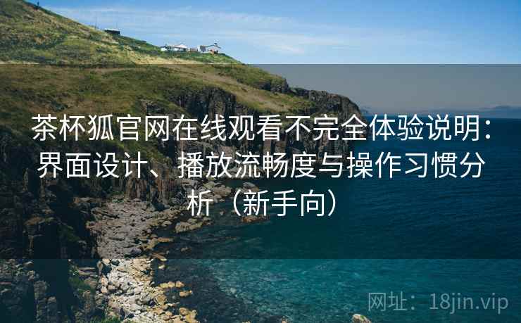 茶杯狐官网在线观看不完全体验说明：界面设计、播放流畅度与操作习惯分析（新手向）