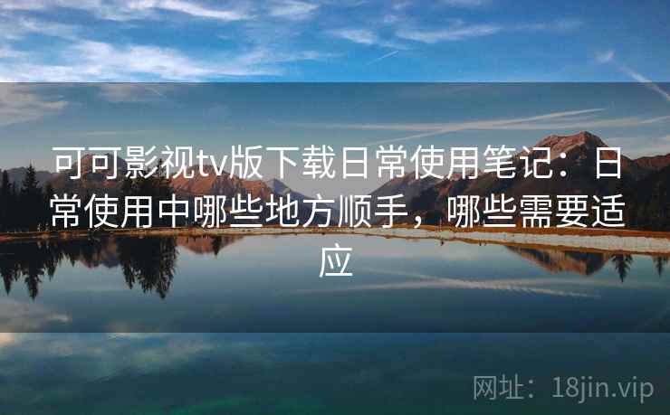 可可影视tv版下载日常使用笔记：日常使用中哪些地方顺手，哪些需要适应