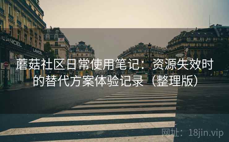 蘑菇社区日常使用笔记:资源失效时的替代方案体验记录(整理版) 蘑菇社区日常使用笔记:资源失效时的替代方案体验记录(整理版)